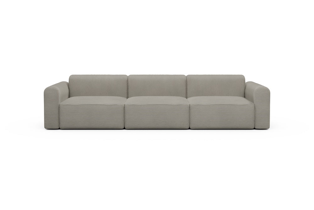 Rund Modular Sofa - Configurations 1 - B3L - 335 x 97 cm - 3,5 Seater - 603 Corduroy Beige