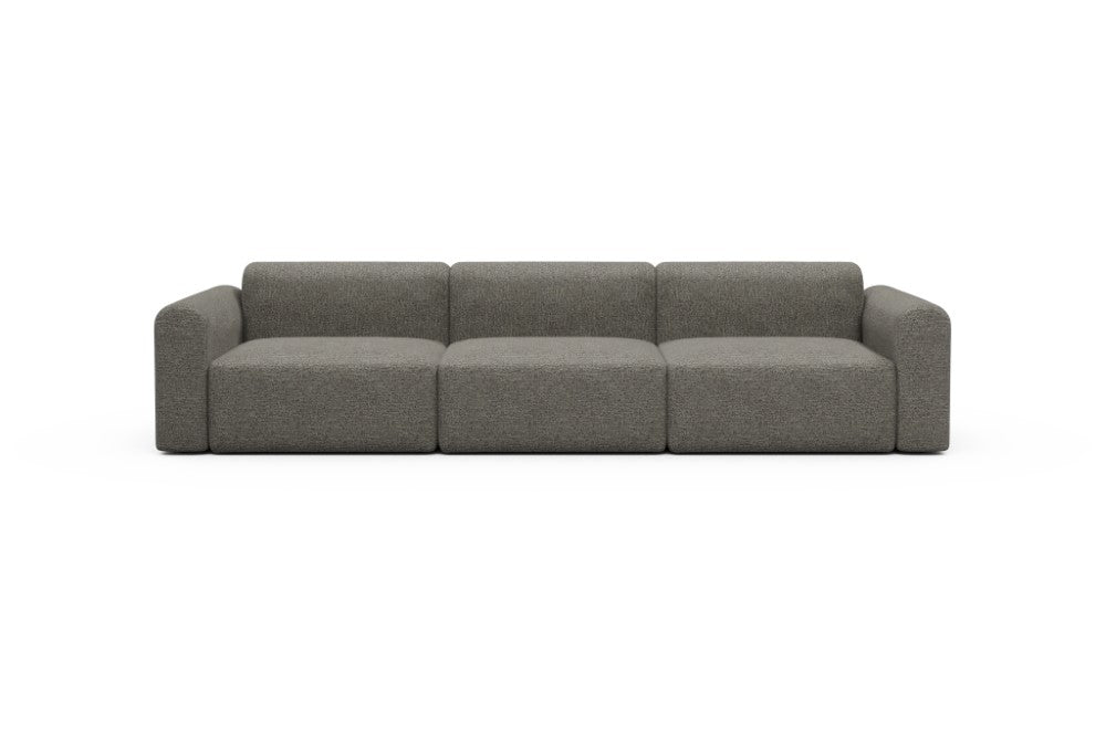 Rund Modular Sofa - Configurations 1 - B3L - 335 x 97 cm - 3,5 Seater - 771 Carreno Sepia Brown