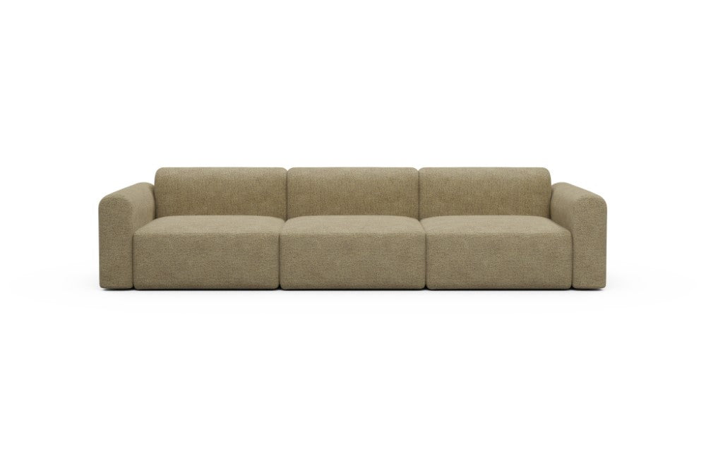 Rund Modular Sofa - Configurations 1 - B3L - 335 x 97 cm - 3,5 Seater - 774 Carreno Sicilian Yellow