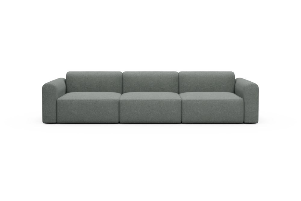Rund Modular Sofa - Configurations 1 - B3L - 335 x 97 cm - 3,5 Seater - 853 Mahoga Dove Grey