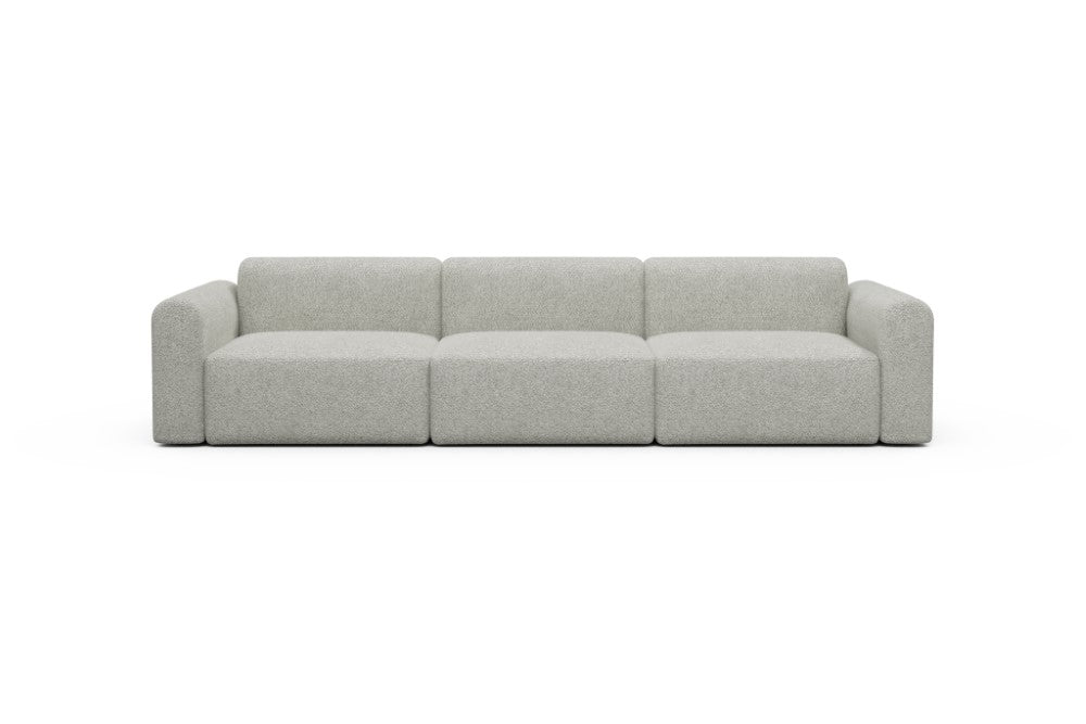 Rund Modular Sofa - Configurations 1 - B3L - 335 x 97 cm - 3,5 Seater - 867 Vanora Warm Sand