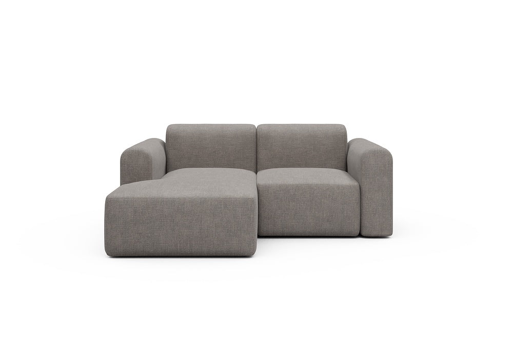Rund Modular Sofa - Configurations 1 - C1L - 194 x 97 cm - Chaise + 1 Seater - 418 Esina Truffle