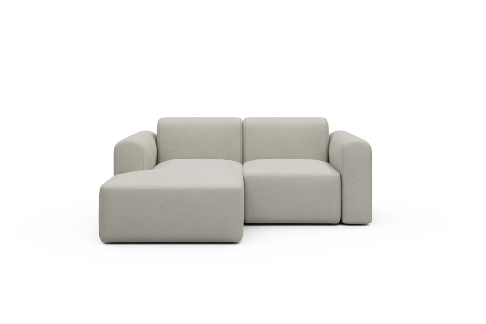 Rund Modular Sofa - Configurations 1 - C1L - 194 x 97 cm - Chaise + 1 Seater - 487 Denari Clean Beige