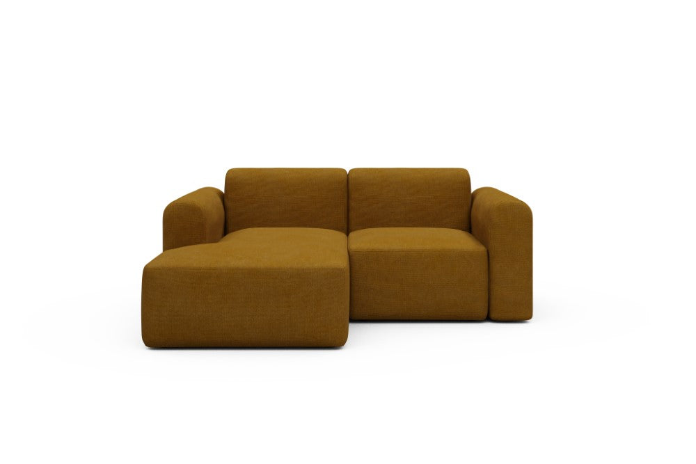 Rund Modular Sofa - Configurations 1 - C1L - 194 x 97 cm - Chaise + 1 Seater - 767 Cura Apricot
