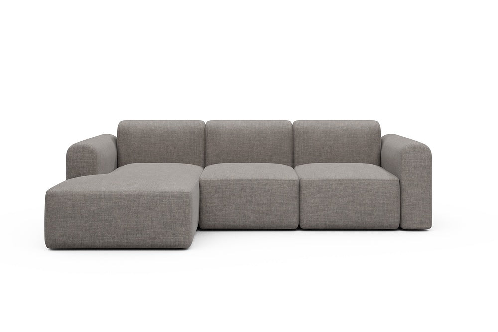 Rund Modular Sofa - Configurations 1 - C3L - 194 x 152 cm - Chaise + 2 Seater - 418 Esina Truffle