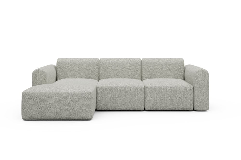 Rund Modular Sofa - Configurations 1 - C3L - 194 x 152 cm - Chaise + 2 Seater - 867 Vanora Warm Sand