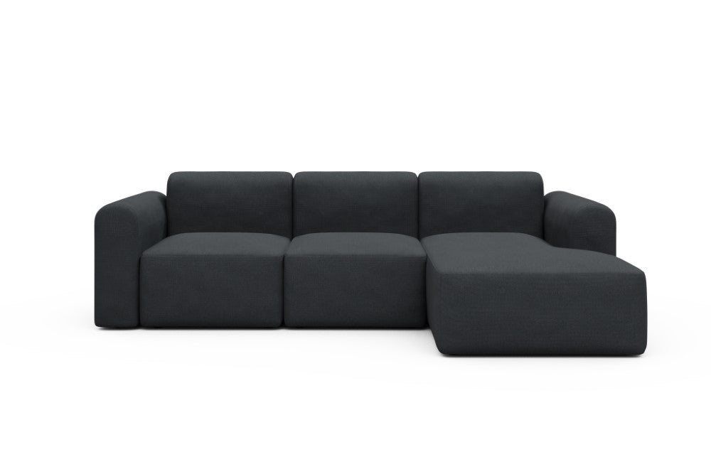Rund Modular Sofa - Configurations 1 - C4L - 266 x 152 cm - 2 Seater + Chaise - 766 Cura Anthracite