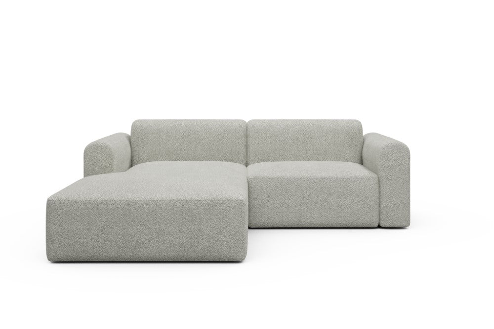 Rund Modular Sofa - Configurations 1 - D1L - 240 x 188 cm - Chaise + 1,5 Seater - 867 Vanora Warm Sand