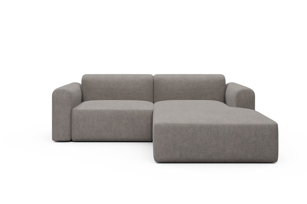 Rund Modular Sofa - Configurations 1 - D2L - 240 x 188 cm - 1,5 Seater + Chaise - 418 Esina Truffle