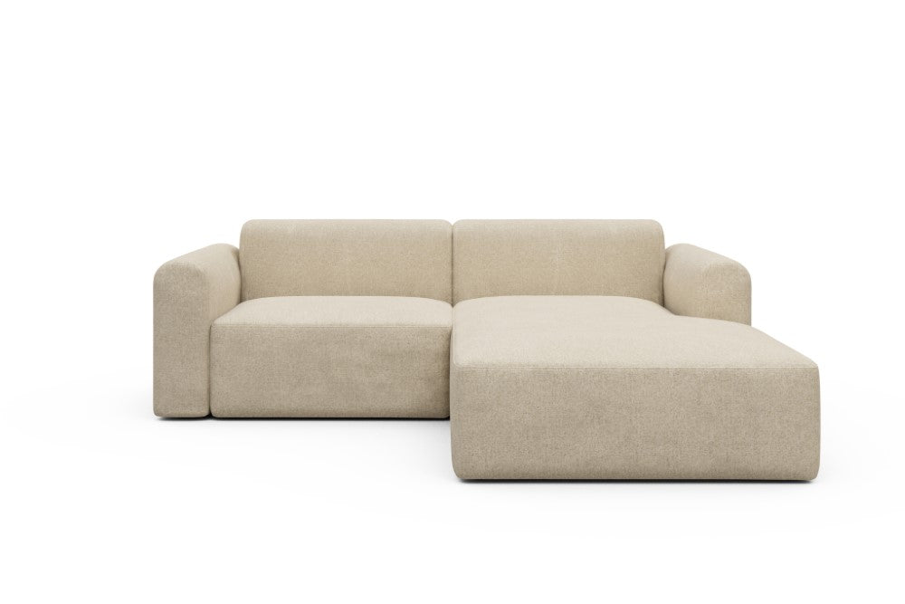 Rund Modular Sofa - Configurations 1 - D2L - 240 x 188 cm - 1,5 Seater + Chaise - 496 Casone Natural Beigie
