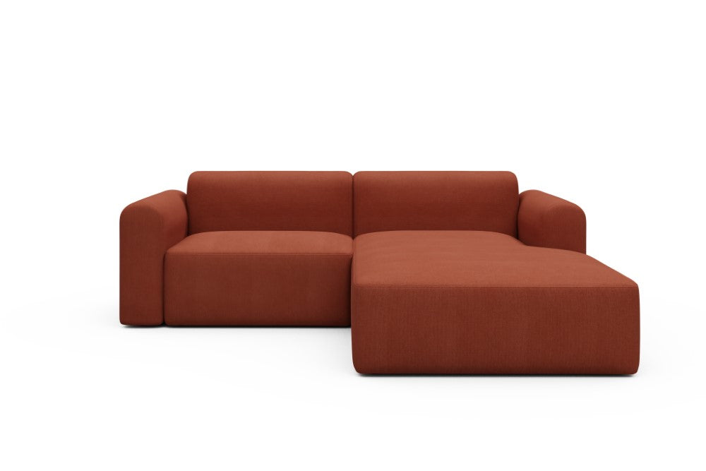 Rund Modular Sofa - Configurations 1 - D2L - 240 x 188 cm - 1,5 Seater + Chaise - 581 Argus Rust