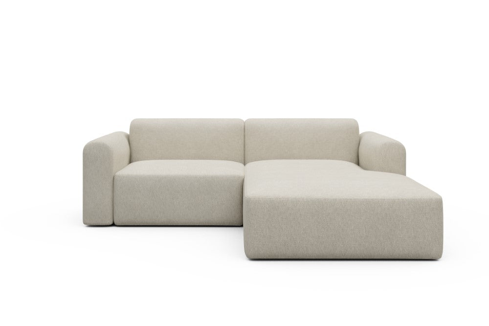 Rund Modular Sofa - Configurations 1 - D2L - 240 x 188 cm - 1,5 Seater + Chaise - 584 Argus Natural