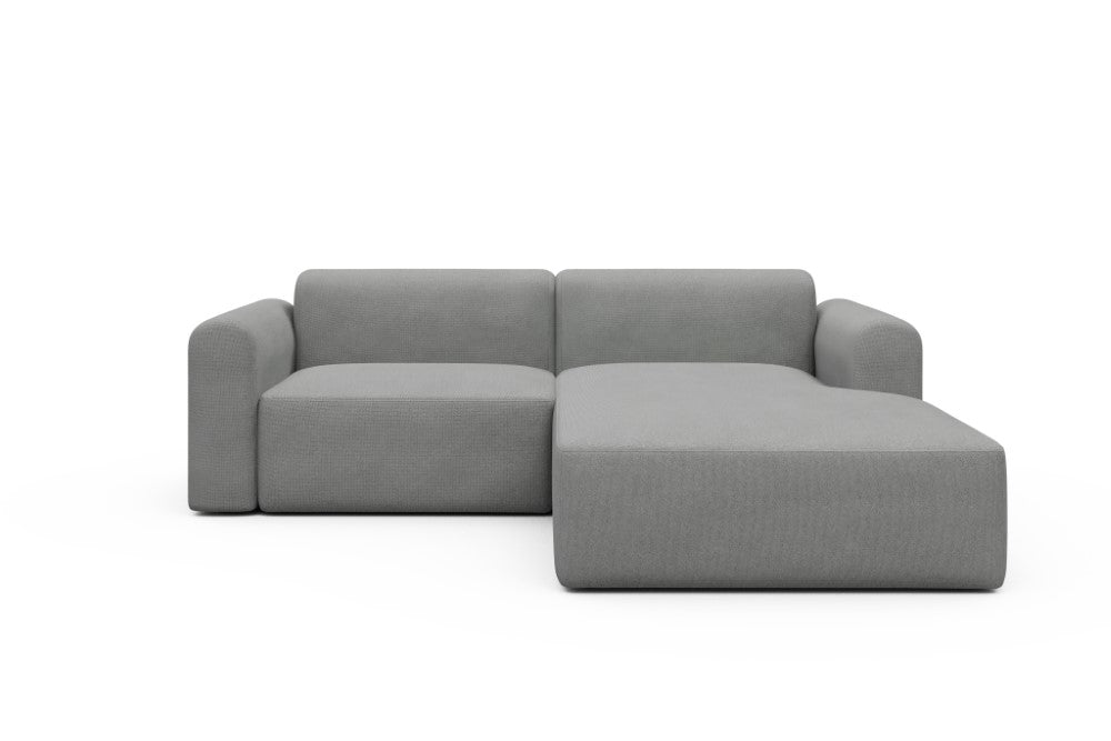 Rund Modular Sofa - Configurations 1 - D2L - 240 x 188 cm - 1,5 Seater + Chaise - 764 Cura Sand Grey