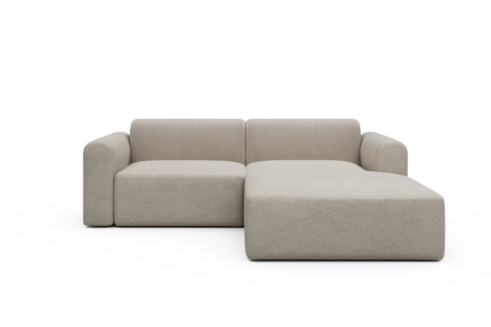 Rund Modular Sofa - Configurations 1 - D2L - 240 x 188 cm - 1,5 Seater + Chaise - 816 Aivi Lace Beige