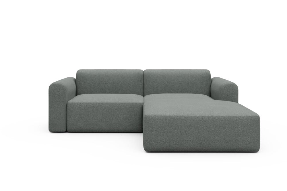 Rund Modular Sofa - Configurations 1 - D2L - 240 x 188 cm - 1,5 Seater + Chaise - 853 Mahoga Dove Grey