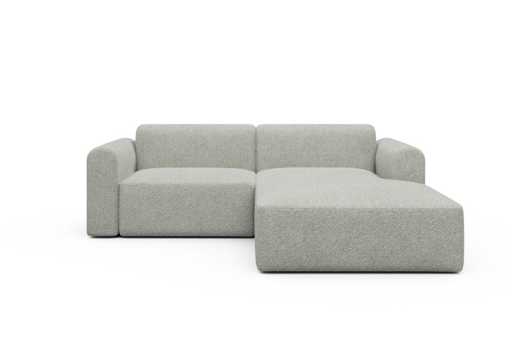 Rund Modular Sofa - Configurations 1 - D2L - 240 x 188 cm - 1,5 Seater + Chaise - 867 Vanora Warm Sand