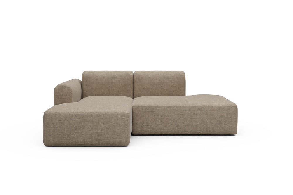 Rund Modular Sofa - Configurations 1 - E1L - 224 x 152 cm - Chaise + Open-End - 417 Esina Mocha