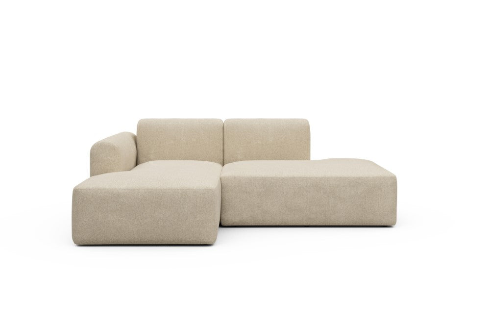 Rund Modular Sofa - Configurations 1 - E1L - 224 x 152 cm - Chaise + Open-End - 496 Casone Natural Beigie