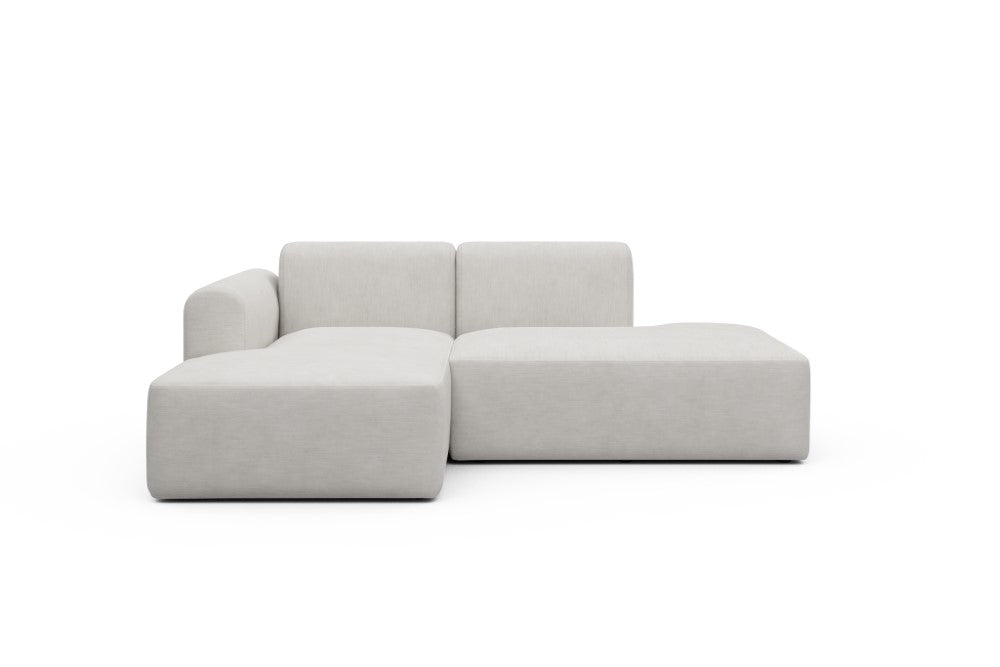 Rund Modular Sofa - Configurations 1 - E1L - 224 x 152 cm - Chaise + Open-End - 574 Vivus Dusty Off White