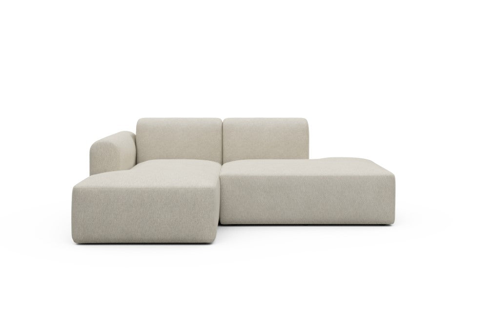 Rund Modular Sofa - Configurations 1 - E1L - 224 x 152 cm - Chaise + Open-End - 584 Argus Natural