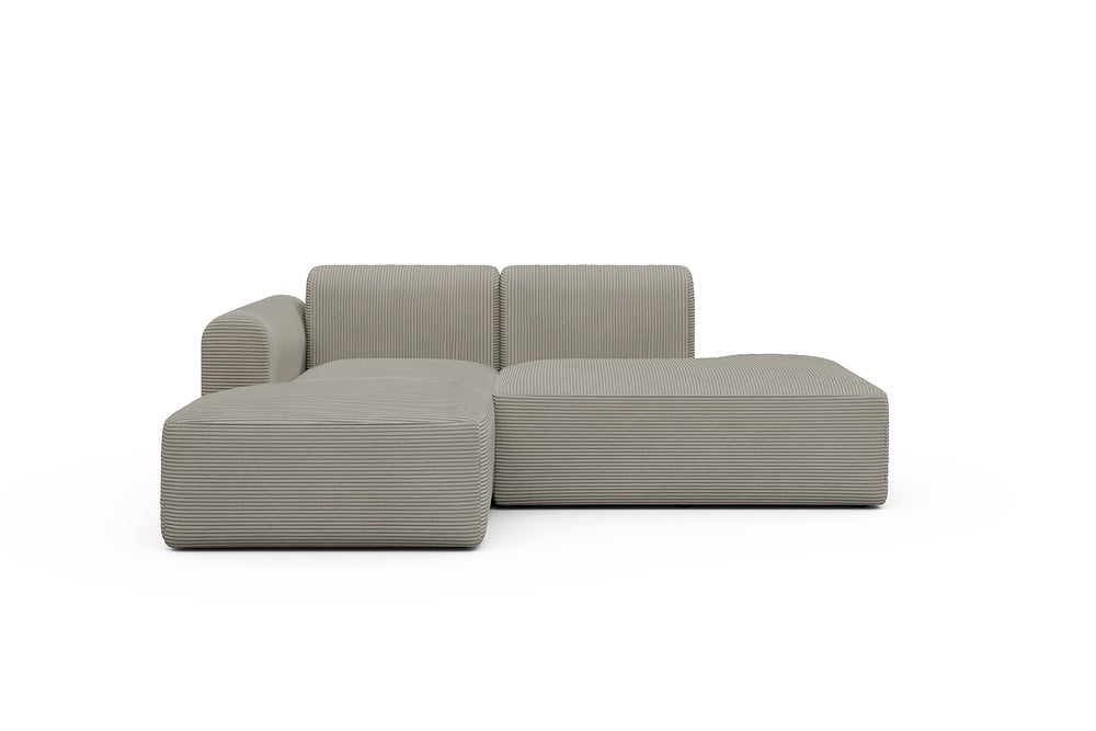 Rund Modular Sofa - Configurations 1 - E1L - 224 x 152 cm - Chaise + Open-End - 603 Corduroy Beige