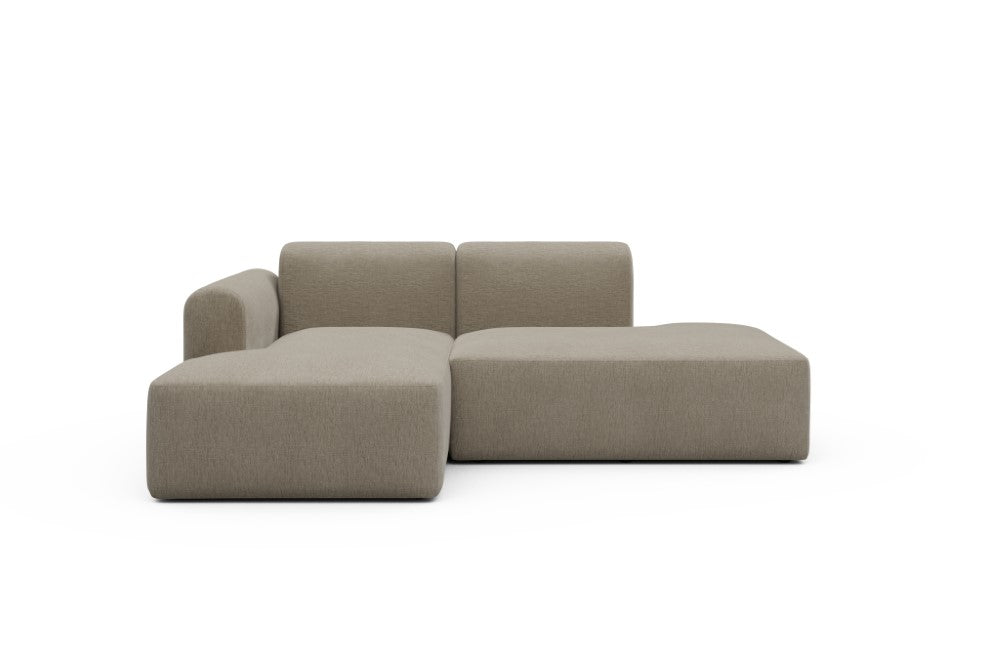 Rund Modular Sofa - Configurations 1 - E1L - 224 x 152 cm - Chaise + Open-End - 810 Smooth Smooth Beige
