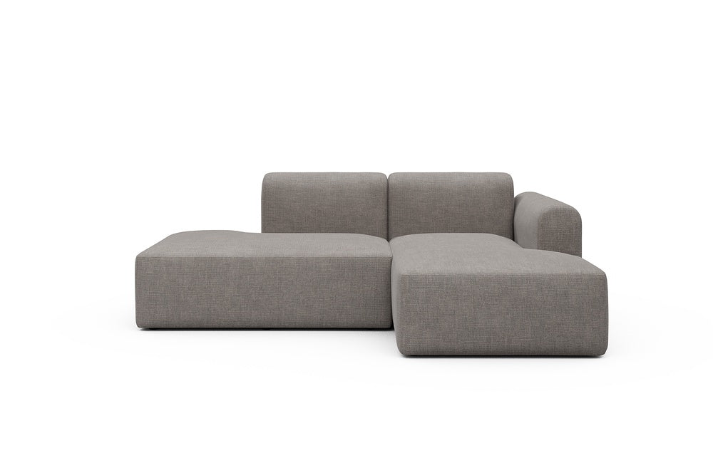 Rund Modular Sofa - Configurations 1 - E2L - 224 x 152 cm - Open-end + Chaise - 418 Esina Truffle