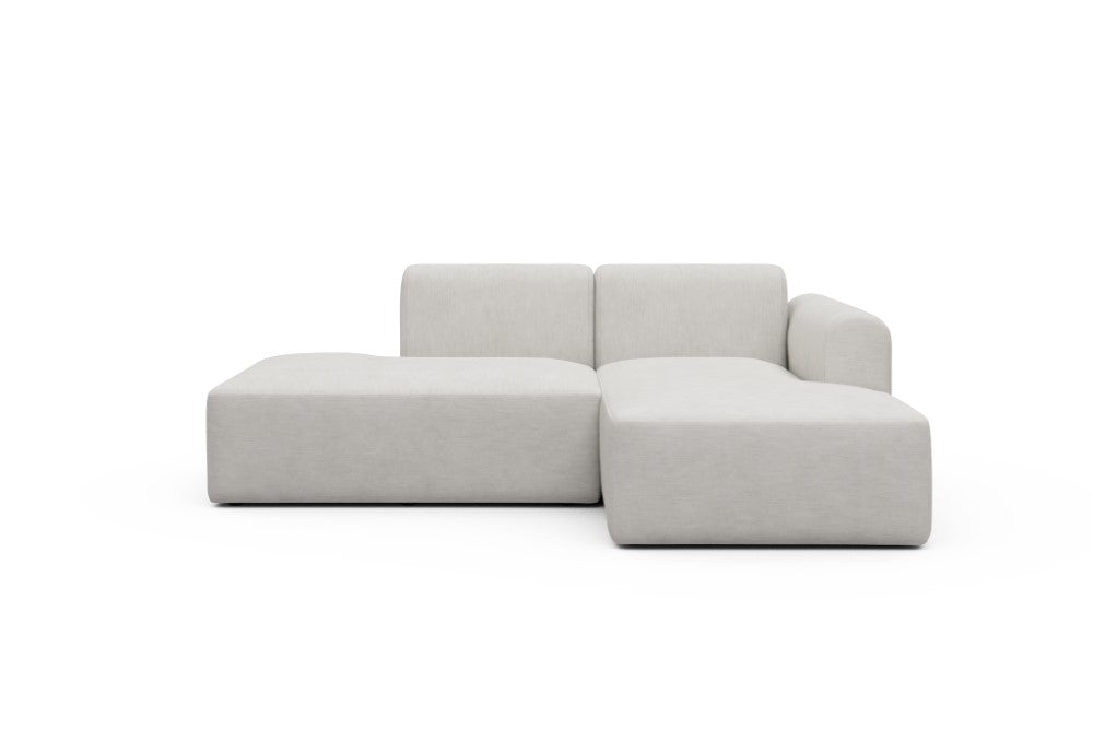 Rund Modular Sofa - Configurations 1 - E2L - 224 x 152 cm - Open-end + Chaise - 574 Vivus Dusty Off White