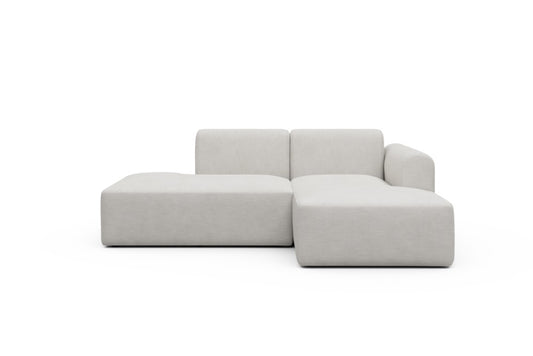 Rund Modular Sofa - Configurations 1 - E2L - 224 x 152 cm - Open-end + Chaise - 574 Vivus Dusty Off White