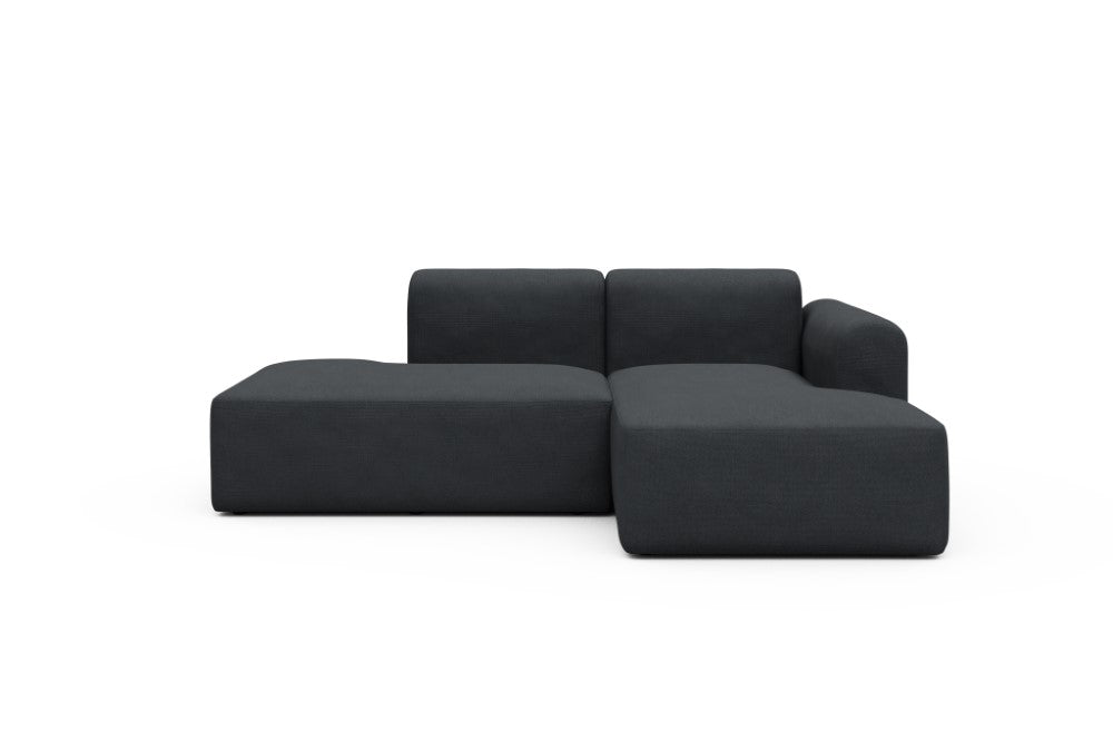 Rund Modular Sofa - Configurations 1 - E2L - 224 x 152 cm - Open-end + Chaise - 766 Cura Anthracite