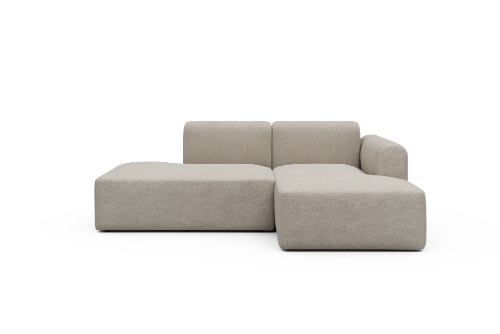 Rund Modular Sofa - Configurations 1 - E2L - 224 x 152 cm - Open-end + Chaise - 816 Aivi Lace Beige