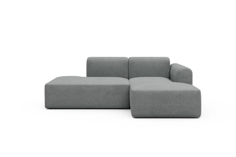 Rund Modular Sofa - Configurations 1 - E2L - 224 x 152 cm - Open-end + Chaise - 819 Aivi Gravel Grey