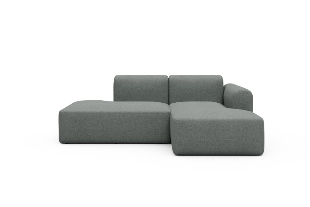 Rund Modular Sofa - Configurations 1 - E2L - 224 x 152 cm - Open-end + Chaise - 853 Mahoga Dove Grey