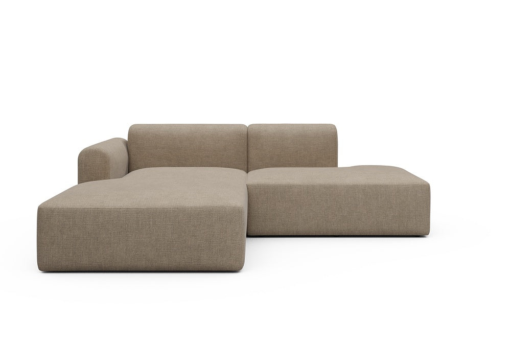 Rund Modular Sofa - Configurations 1 - E3L - 247 x 188 cm - Chaise + Open-End - 417 Esina Mocha