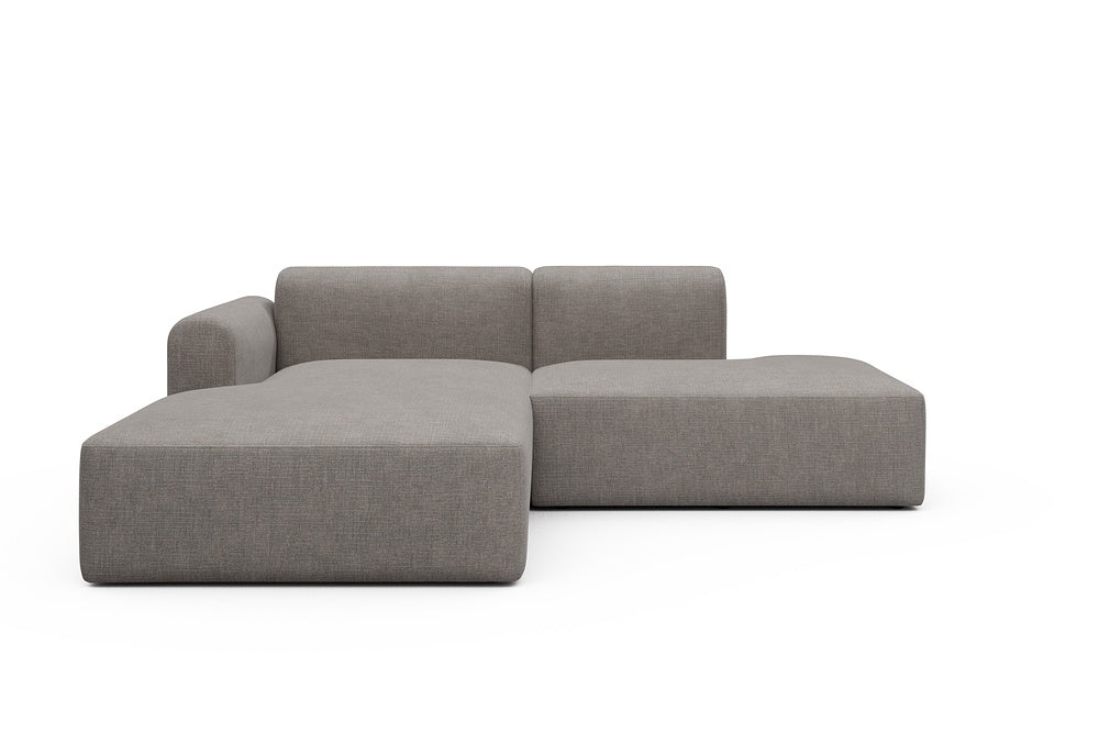 Rund Modular Sofa - Configurations 1 - E3L - 247 x 188 cm - Chaise + Open-End - 418 Esina Truffle