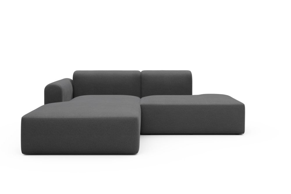 Rund Modular Sofa - Configurations 1 - E3L - 247 x 188 cm - Chaise + Open-End - 441 Satya Warm Zinc