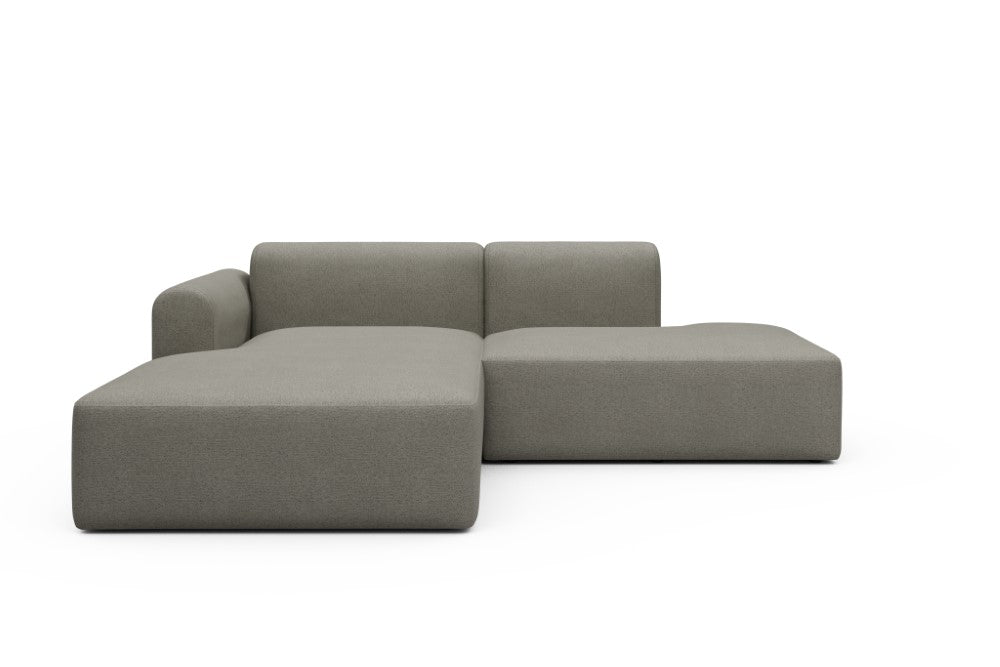 Rund Modular Sofa - Configurations 1 - E3L - 247 x 188 cm - Chaise + Open-End - 486 Denari Warm Grey