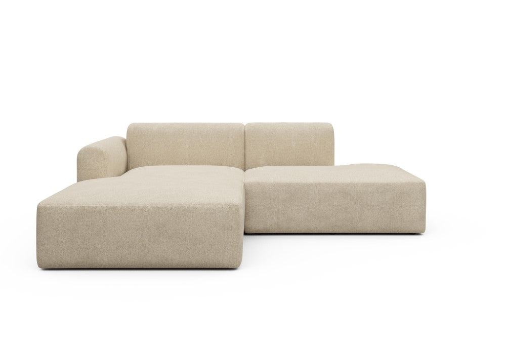 Rund Modular Sofa - Configurations 1 - E3L - 247 x 188 cm - Chaise + Open-End - 496 Casone Natural Beigie