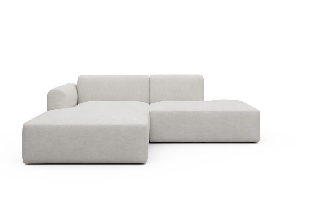 Rund Modular Sofa - Configurations 1 - E3L - 247 x 188 cm - Chaise + Open-End - 574 Vivus Dusty Off White