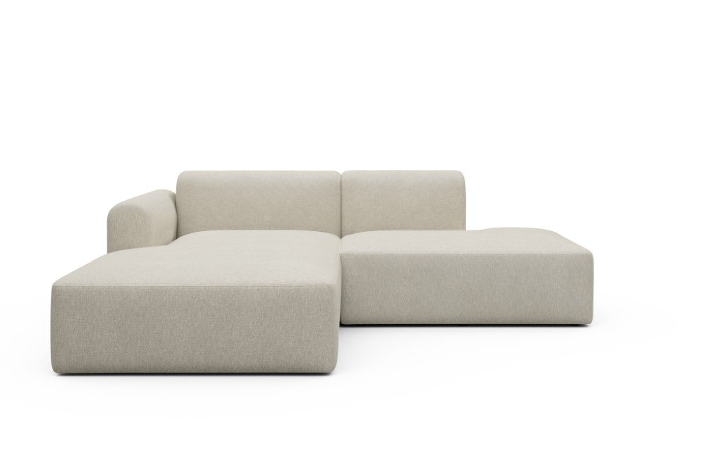 Rund Modular Sofa - Configurations 1 - E3L - 247 x 188 cm - Chaise + Open-End - 584 Argus Natural