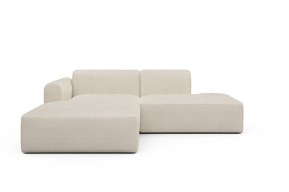 Rund Modular Sofa - Configurations 1 - E3L - 247 x 188 cm - Chaise + Open-End - 594 Corduroy Ivory