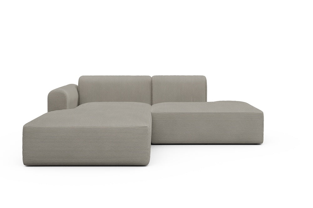 Rund Modular Sofa - Configurations 1 - E3L - 247 x 188 cm - Chaise + Open-End - 603 Corduroy Beige