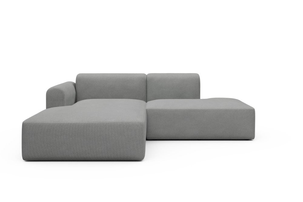 Rund Modular Sofa - Configurations 1 - E3L - 247 x 188 cm - Chaise + Open-End - 764 Cura Sand Grey