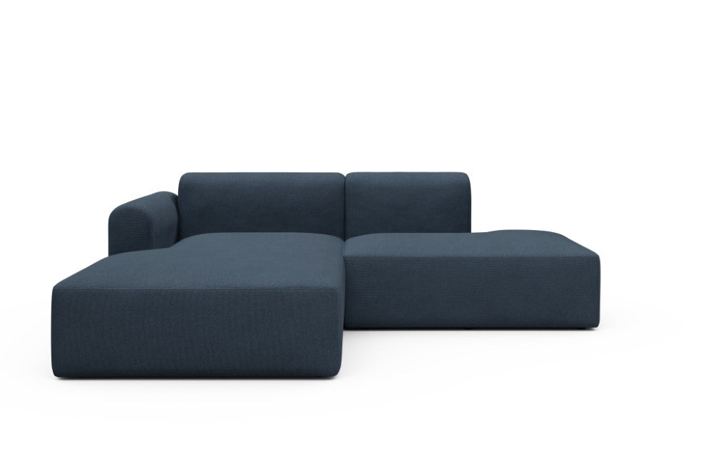 Rund Modular Sofa - Configurations 1 - E3L - 247 x 188 cm - Chaise + Open-End - 768 Cura Oxford Blue