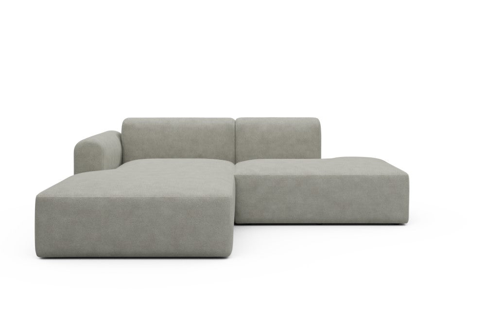 Rund Modular Sofa - Configurations 1 - E3L - 247 x 188 cm - Chaise + Open-End - 773 Carreno Moon Stone White
