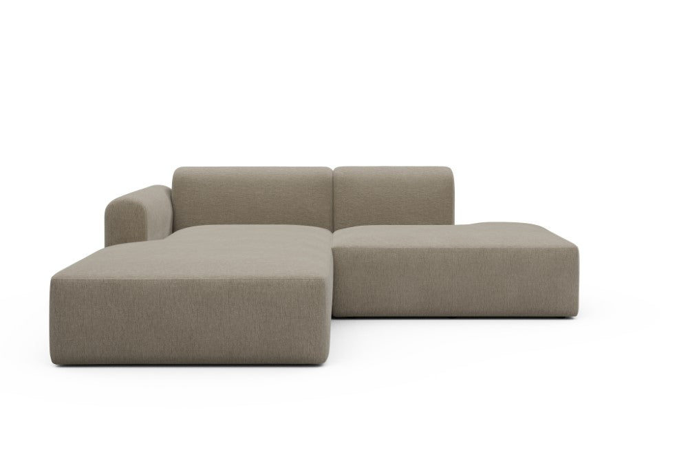 Rund Modular Sofa - Configurations 1 - E3L - 247 x 188 cm - Chaise + Open-End - 810 Smooth Smooth Beige