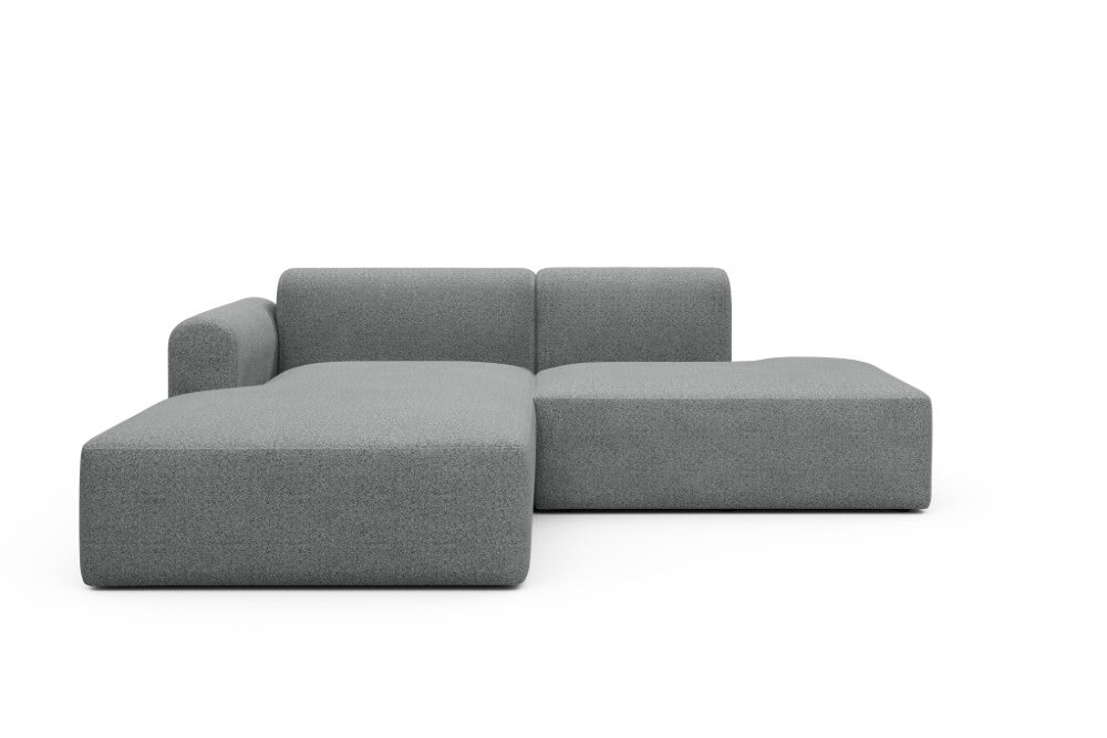 Rund Modular Sofa - Configurations 1 - E3L - 247 x 188 cm - Chaise + Open-End - 819 Aivi Gravel Grey