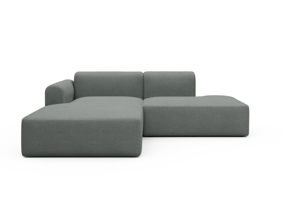 Rund Modular Sofa - Configurations 1 - E3L - 247 x 188 cm - Chaise + Open-End - 853 Mahoga Dove Grey