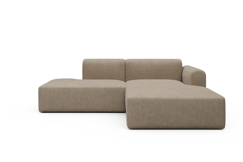 Rund Modular Sofa - Configurations 1 - E4L - 247 x 188 cm - Open-end + Chaise - 417 Esina Mocha