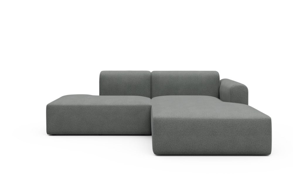 Rund Modular Sofa - Configurations 1 - E4L - 247 x 188 cm - Open-end + Chaise - 440 Satya Steel Grey